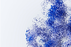 Blue particles explosion, dynamic, a Background Graphic by Marozhkastudio