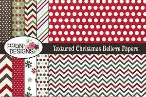 Textured Christmas Papers