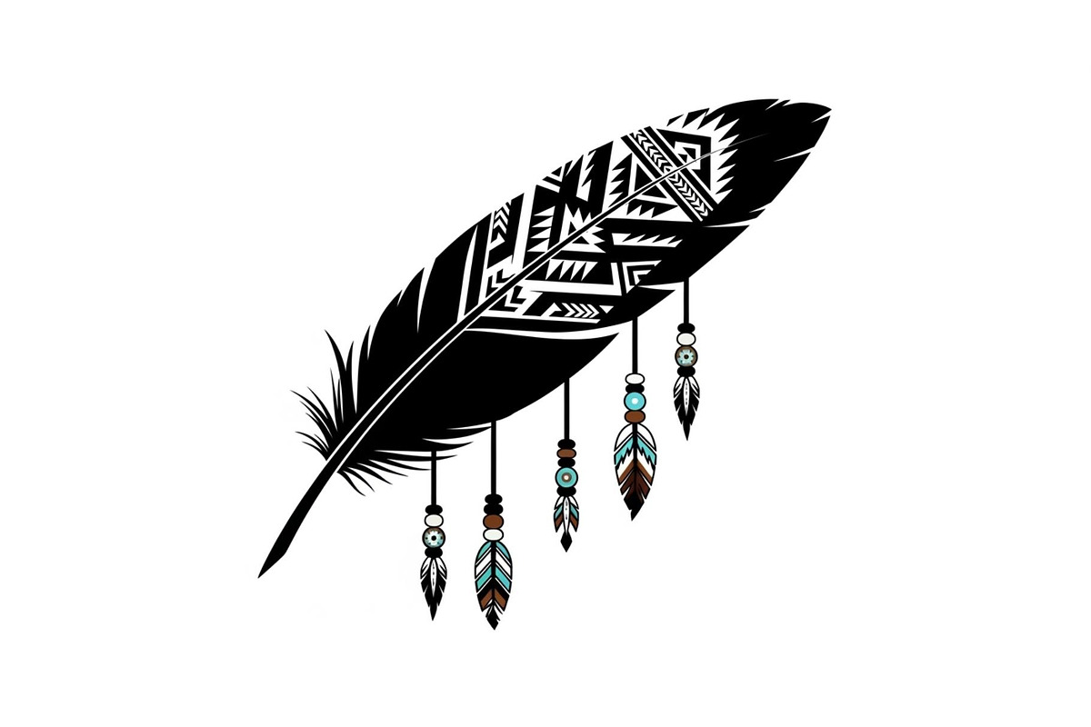 Boho Tribal Feather Bundle, an Illustration by Designs_River (Photo 4 of 31)