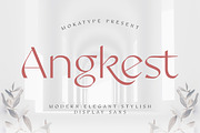 Angkest - Elegant Sans, a Sans Serif Font by Mokatype Studio (Thumbnail 1 of 11)