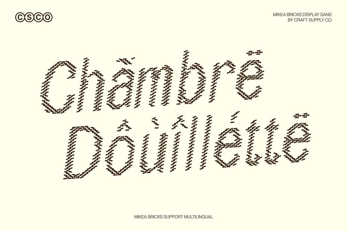 Mikea Bricks, a Sans Serif Font by Craft Supply Co. (Photo 7 of 8)