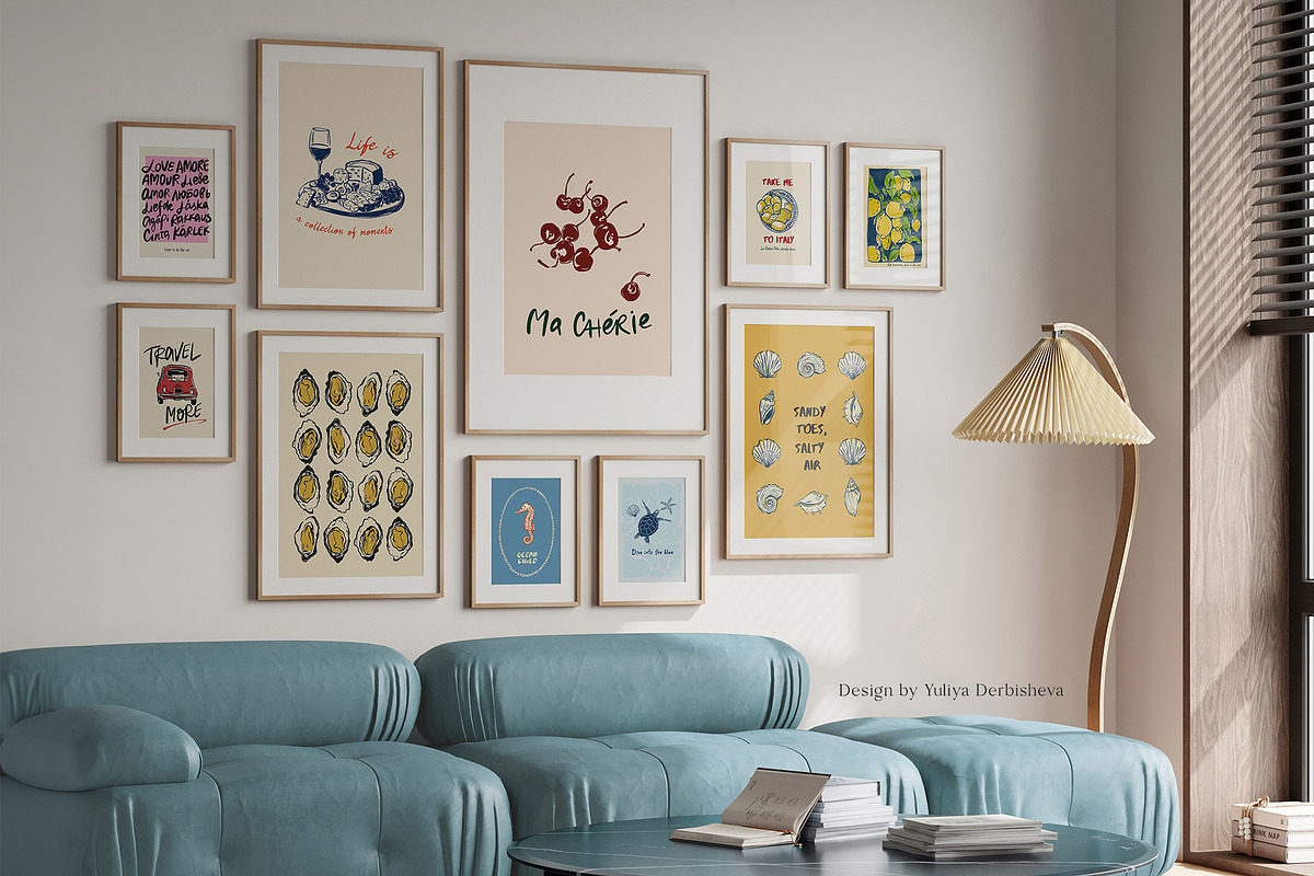 Mediterranean Lifestyle Poster Print, an Object Illustration by Yuliya Derbisheva (Photo 2 of 11)