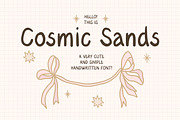 COSMIC SANDS - Handwritten Font!, a Handwritten Font by Artflorara (Thumbnail 1 of 12)
