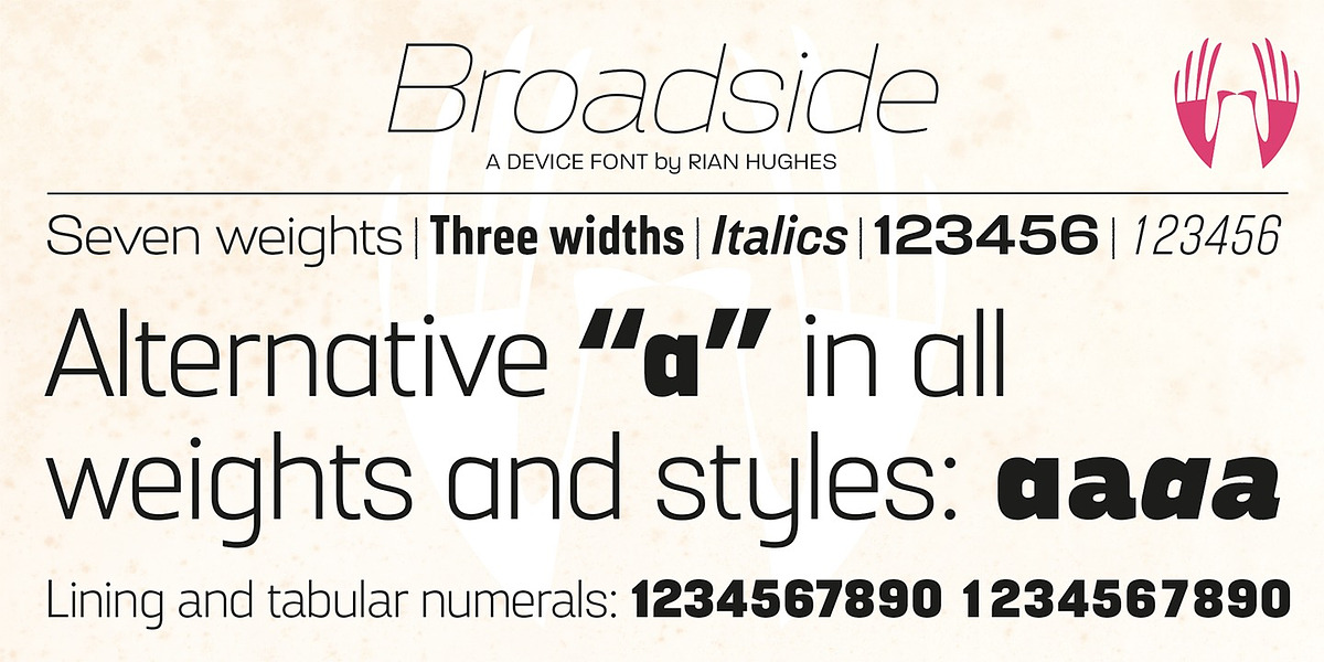 Broadside, a Sans Serif Font by Device (Photo 5 of 7)