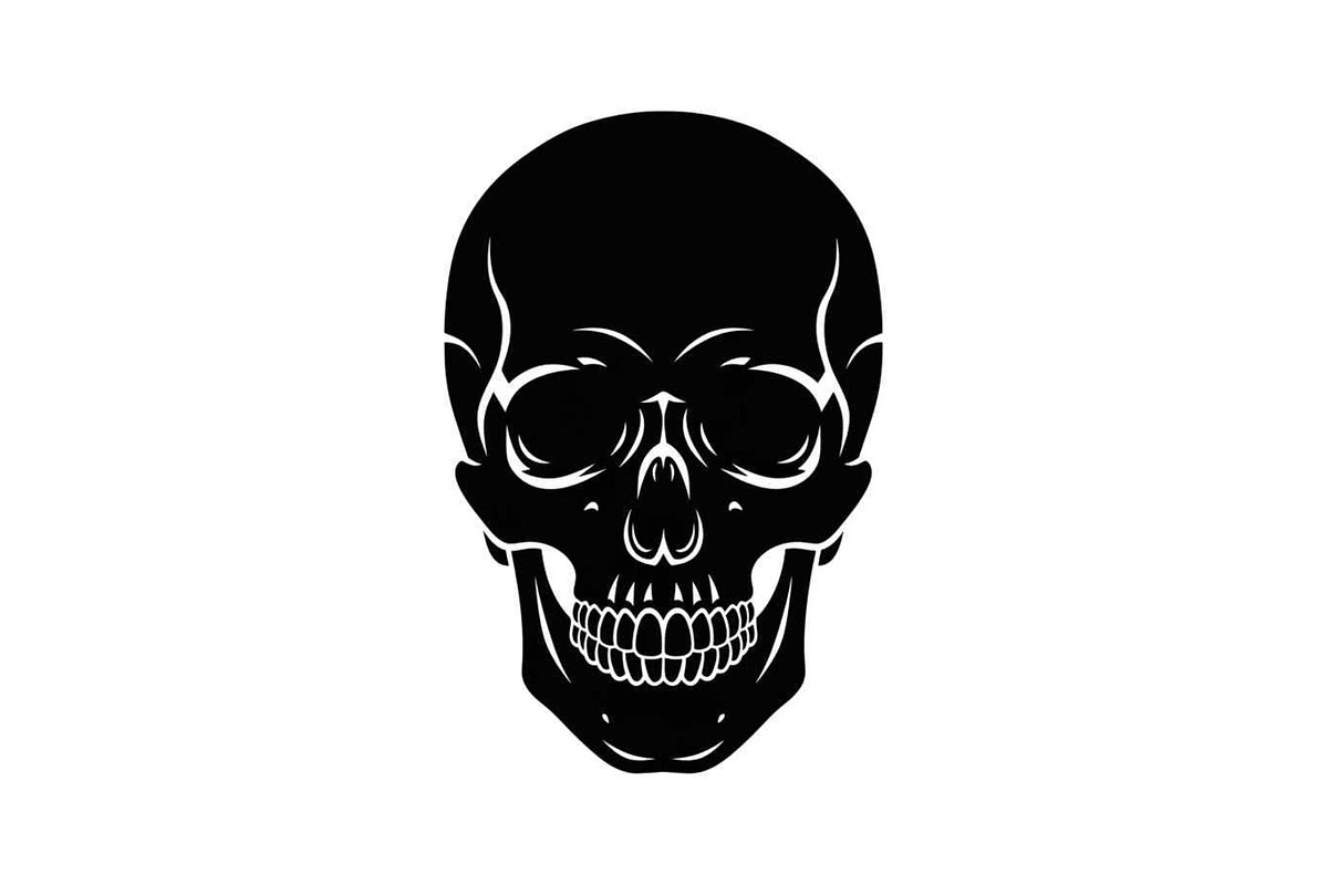 50 Skull Head Silhouette Vector Bund, an Illustration by Creativeshirt (Photo 27 of 51)