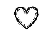 Stitched Heart Silhouette Vector Bun, an Illustration by Designs_River (Thumbnail 18 of 41)