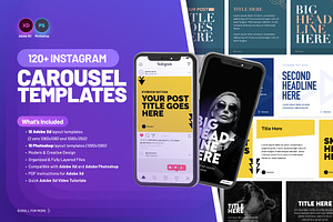 120 Instagram Carousel Templates