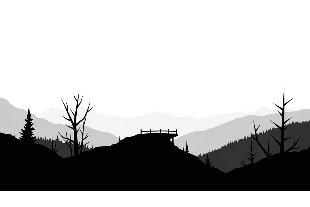 Mountain Pines Silhouette, a Graphic by hafijul (Photo 5 of 17)