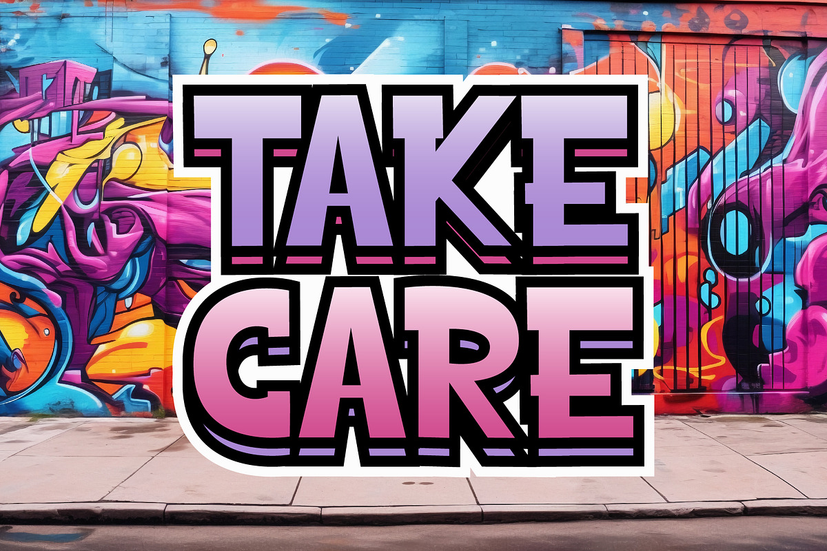 Groovy Graffiti - Graffiti Font, a Handwritten Font by Densu Creative (Photo 4 of 6)