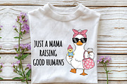 Mama Goose Mom & Baby Mother's Day, an Illustration by CraftArtStudio (Thumbnail 2 of 4)
