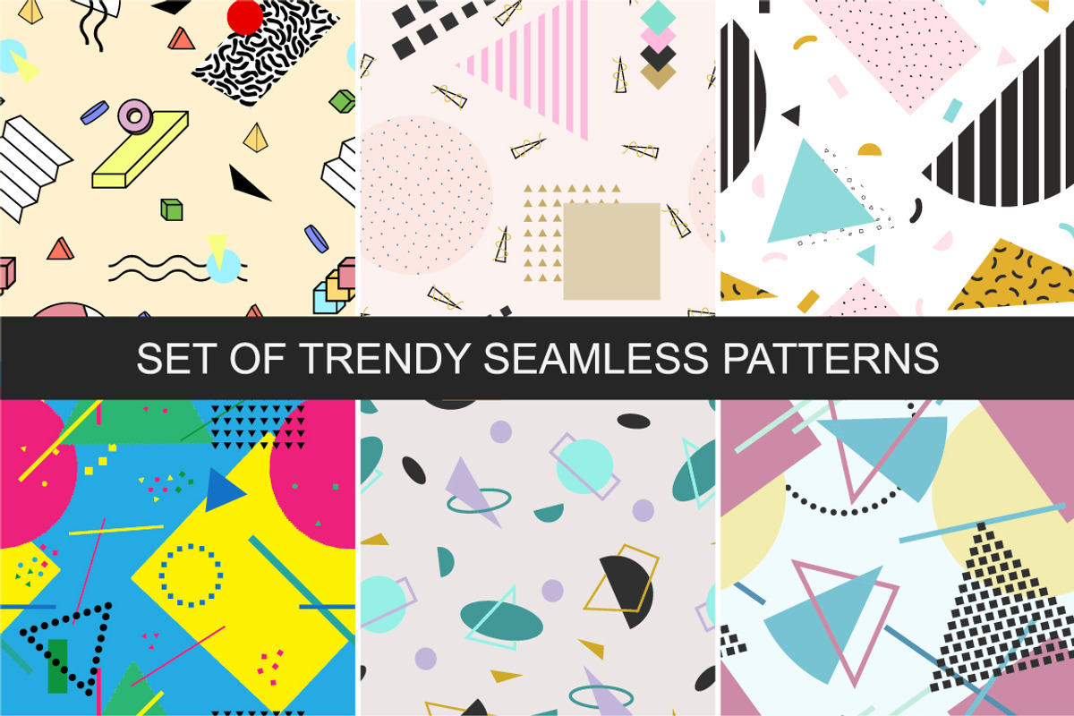 Abstract trendy seamless patterns, a Pattern Graphic by ExpressShop (Photo 7 of 7)