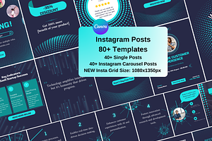 Instagram Posts for Technology SaaS, a Social Media Template by GrowthHackingStudio