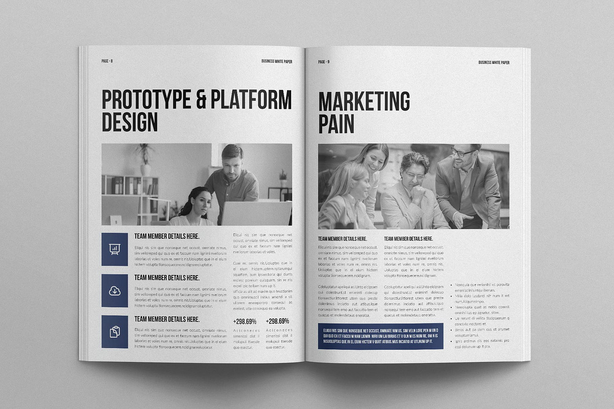 Business White Paper Template, a Brochure Template by E-Type (Photo 4 of 7)