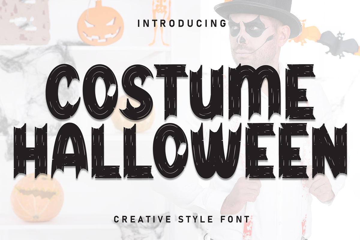 Costume Halloween | Script Font, a Script Font by Scratchones (Photo 1 of 8)