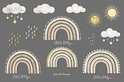 Teddy bear Boho rainbow Baby shower, an Animal Illustration by Solo Art Original (Thumbnail 5 of 9)