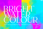 Bright Watercolour Textures, a Texture Graphic by Carla Fern Designs (Thumbnail 1 of 9)