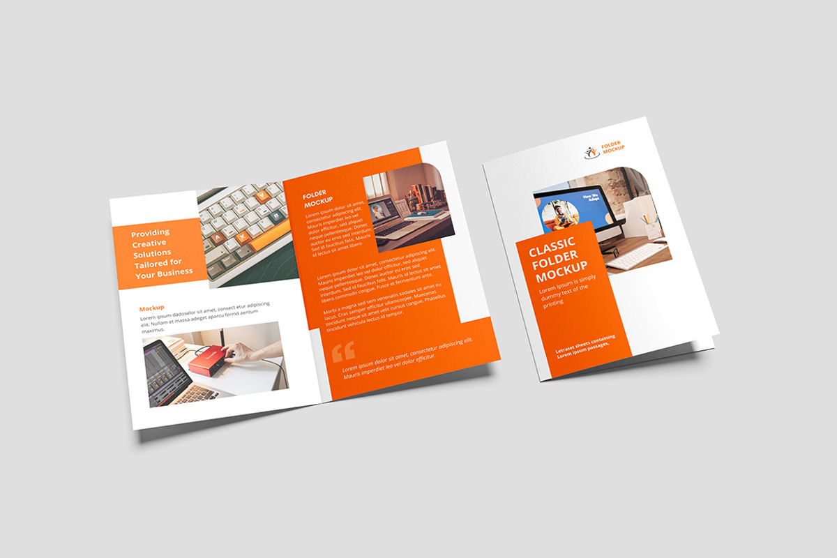 Realistic Folder Mockup, an Advertising Mockup by Pikachudesign (Photo 3 of 5)