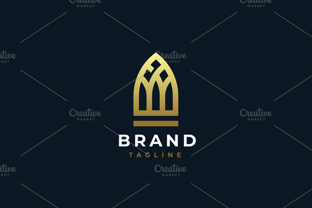 Church stained glass window., a Branding & Logo Template by lettett