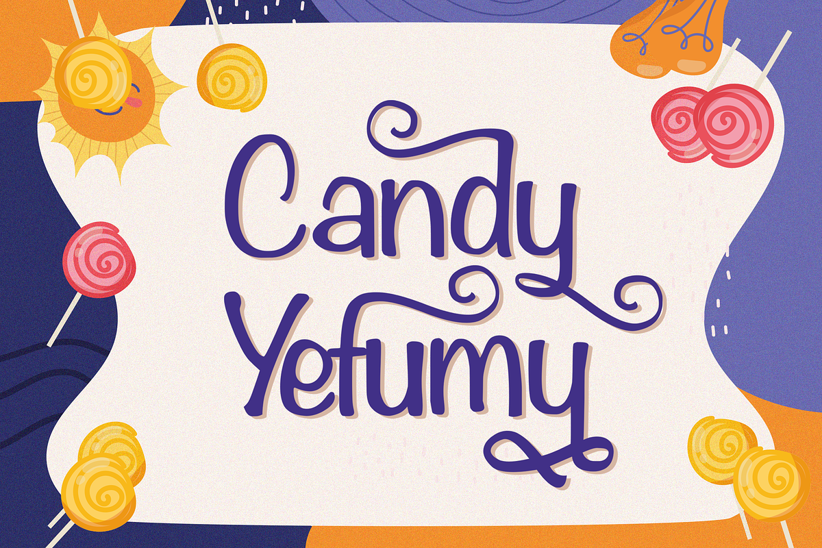 Candy Yefumy - Playful Display Font, a Handwritten Font by StringLabs (Photo 1 of 10)