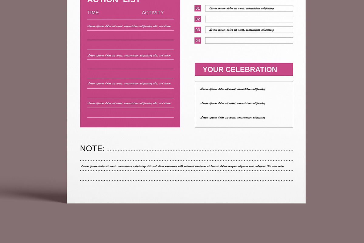 Daily Planner Layout, a Stationery Template by MightyDesign (Photo 5 of 8)