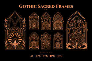 Gothic Sacred Frames Vol.1
