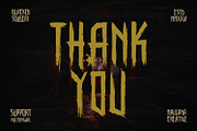 Blacked Soubery Horror Font Spooky, a Handwritten Font by Maulana Creative (Thumbnail 7 of 7)