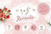 Romantic Hand Drawn Logo Elements, a Food Illustration by By Kerri Ann (Thumbnail 1 of 11)