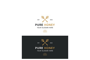 Vintage honey beekeeper logo design., a Branding & Logo Template by LOGOCREATIVE