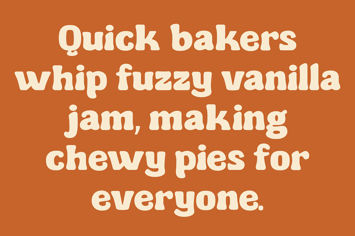 Chewbite - Bold Chubby Display Font, a Sans Serif Font by Pokal Studio (Photo 2 of 13)
