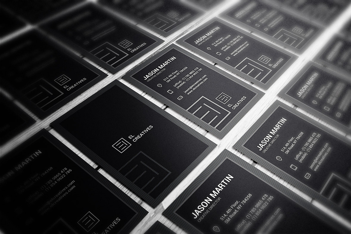 Dark Individual Business Card, a Business Card Template by bouncy (Photo 3 of 4)
