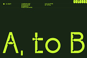 c-dot display typeface, a Sans Serif Font by Colosse Foundry (Thumbnail 8 of 8)