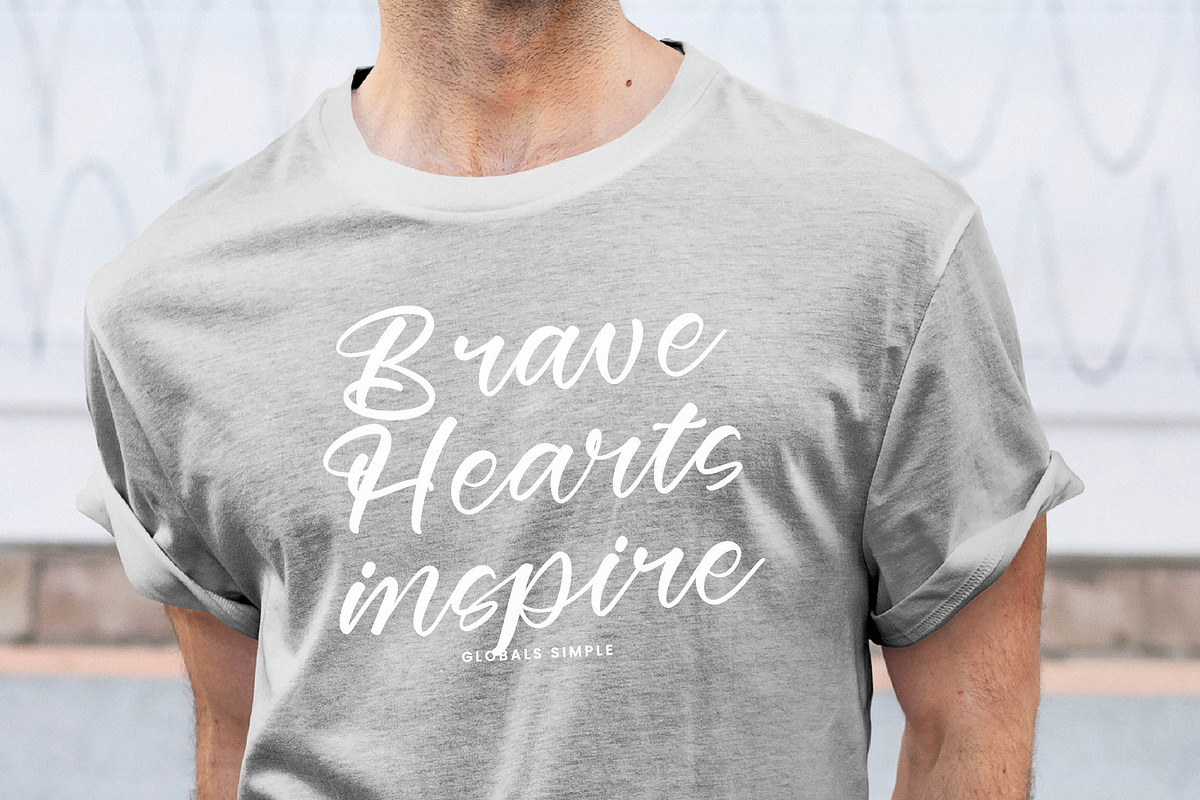 Globals Simple Bold Calligraphy Font, a Script Font by stylishtype.co (Photo 9 of 20)