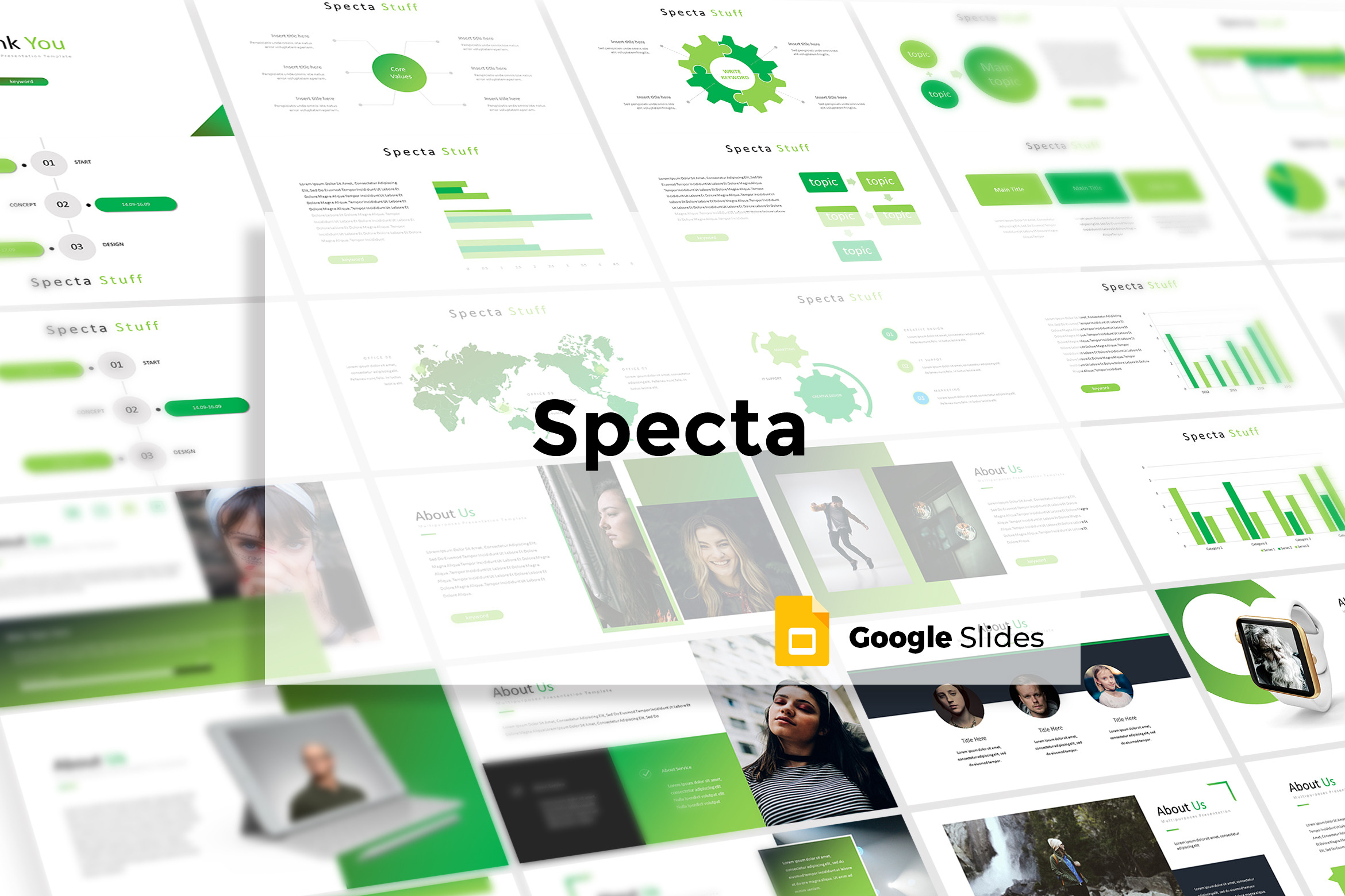 Specta - Google Slides Template, a Presentation Template by AQR Studio
