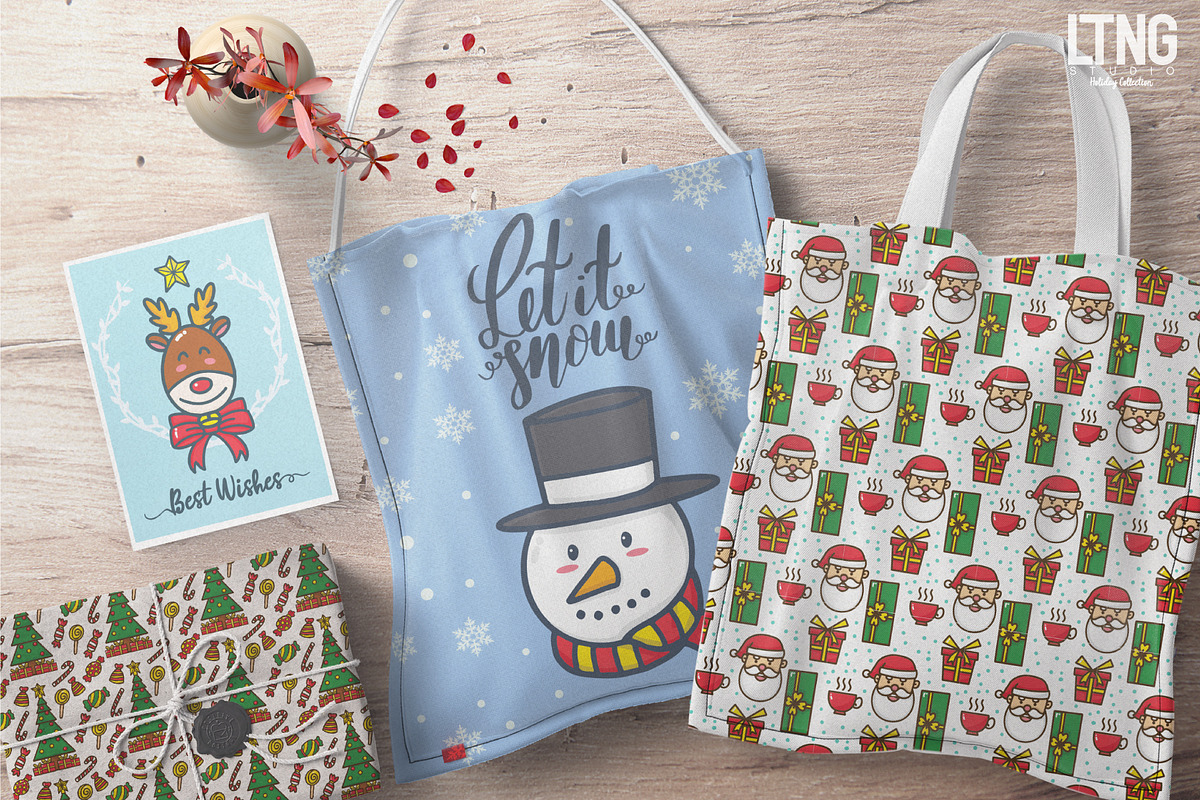 Christmas Doodle Collection Part 1, an Object Graphic by LTNG STUDIO (Photo 5 of 6)