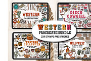 Western Procreate Bundle Brushes, a Brush Add-On by Brush Lab (Thumbnail 1 of 9)