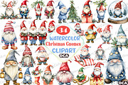 Merry Christmas Gnomes, an Illustration by DreamCafeArt (Thumbnail 1 of 7)