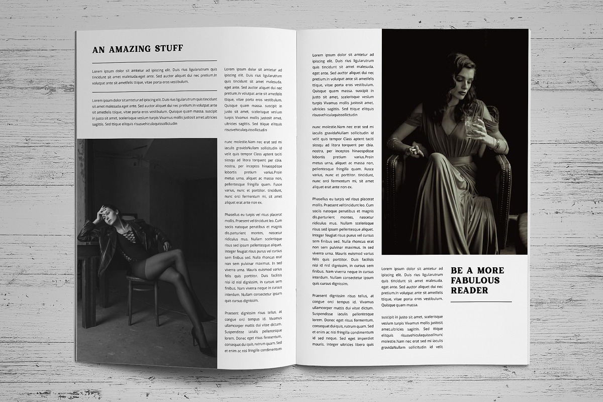 Magazine Indesign Template, a Magazine Template by SamiSimply7 (Photo 11 of 12)