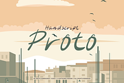 Proto Handscript, a Font by Crafted by AKD (Thumbnail 1 of 10)