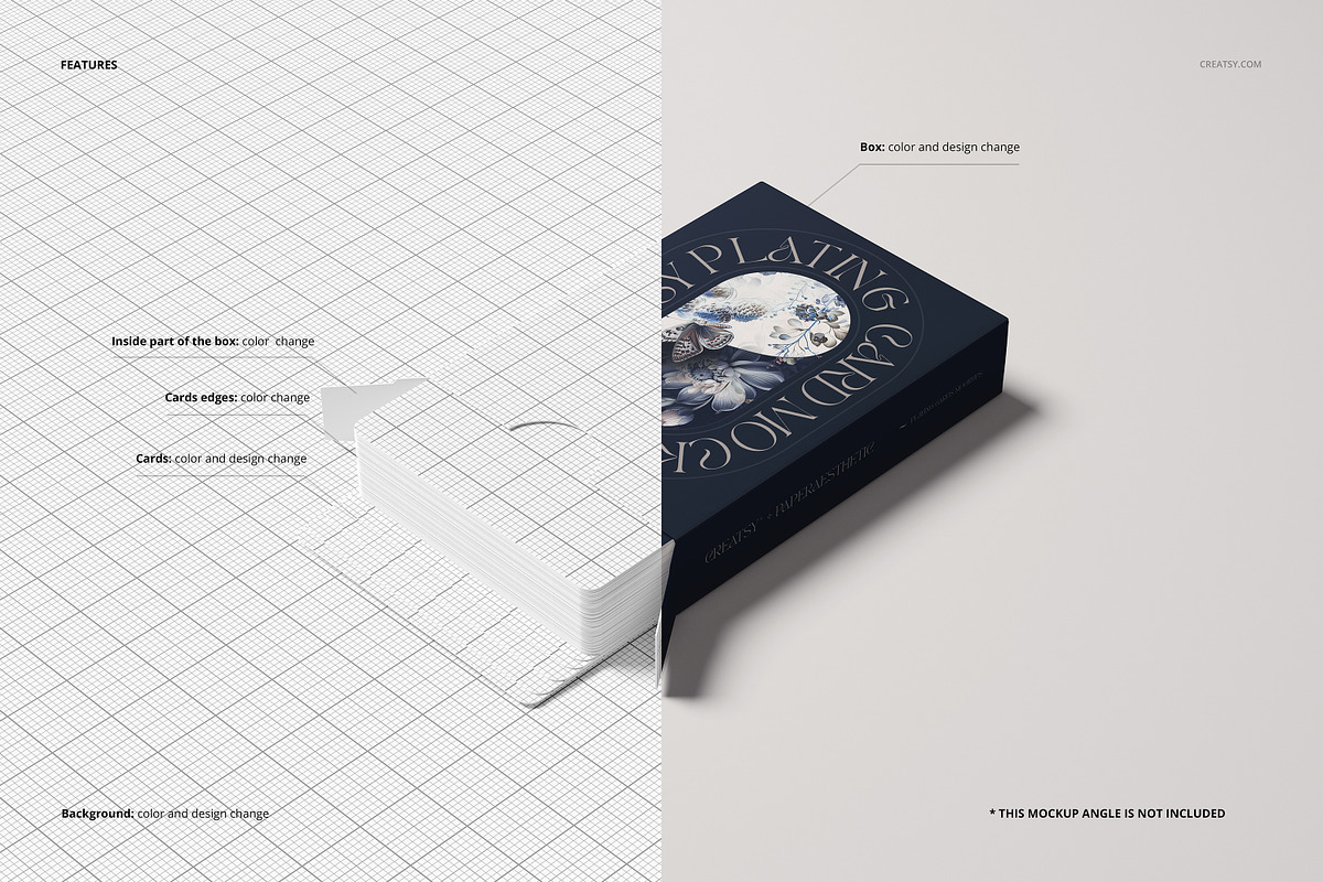 Playing Cards Mockup Set v.3, a Merchandise Mockup by creatsy5 (Photo 3 of 12)