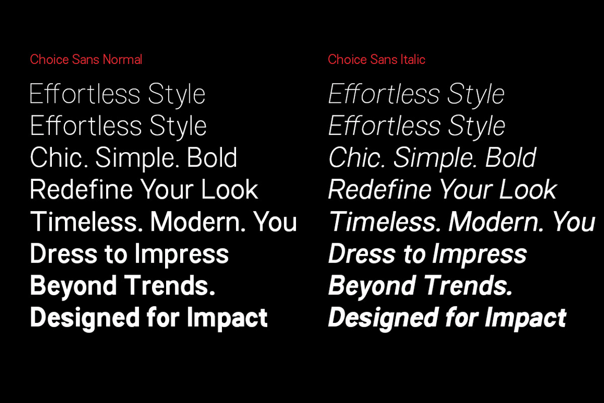 Choice Sans, a Sans Serif Font by Typehill (Photo 3 of 12)