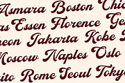 Midesto - Versatile Script, a Script Font by Letterhend Studio (Thumbnail 6 of 10)
