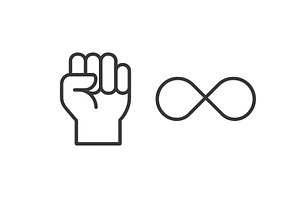 Symbol of determination with a, an Object Illustration by ZinetroN