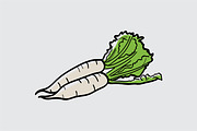 Vegetables 25 types of garden plants, an Object Graphic by Vintage Font Lab (Thumbnail 23 of 26)