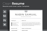 Modern Resume/CV Template, a Resume Template by Proper_media (Thumbnail 1 of 6)