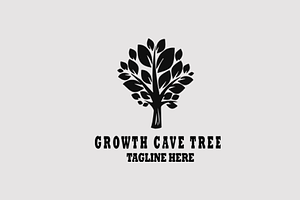 Growth Cave Tree Logo