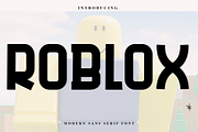 Roblox, a Script Font by InermediaSTUDIO (Thumbnail 1 of 7)