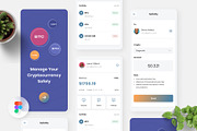 Cryptopedia - Crypto Wallet App, an UI Kit Template by Panen Creative (Thumbnail 1 of 3)