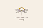 Dragonfly jewelry logo, a Branding & Logo Template by OlgaKiseleva (Thumbnail 1 of 5)