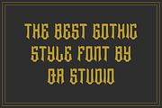Bokcing Online - Gothic Font, a Blackletter Font by QR Design Studio (Thumbnail 4 of 6)