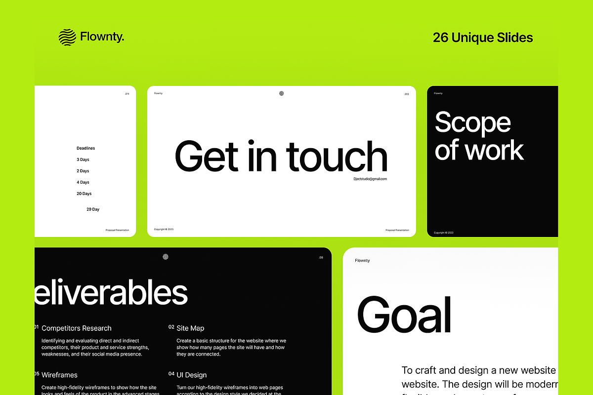 Flownty Proposal Presentation, a Presentation Template by DjectStudio (Photo 3 of 4)